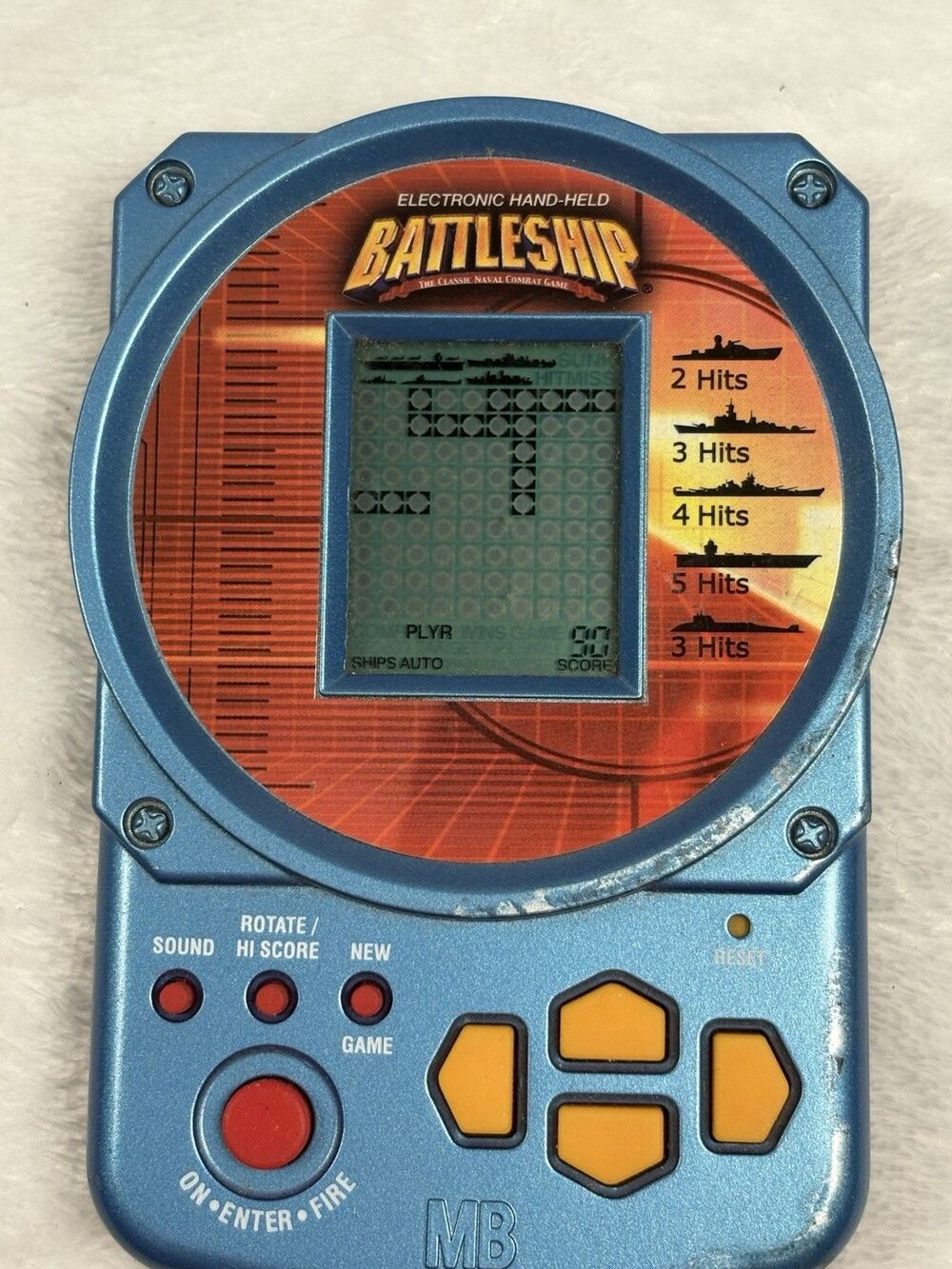 Vintage 2002 Milton Bradley Battleship Hand Held Electronic Game Tested Working